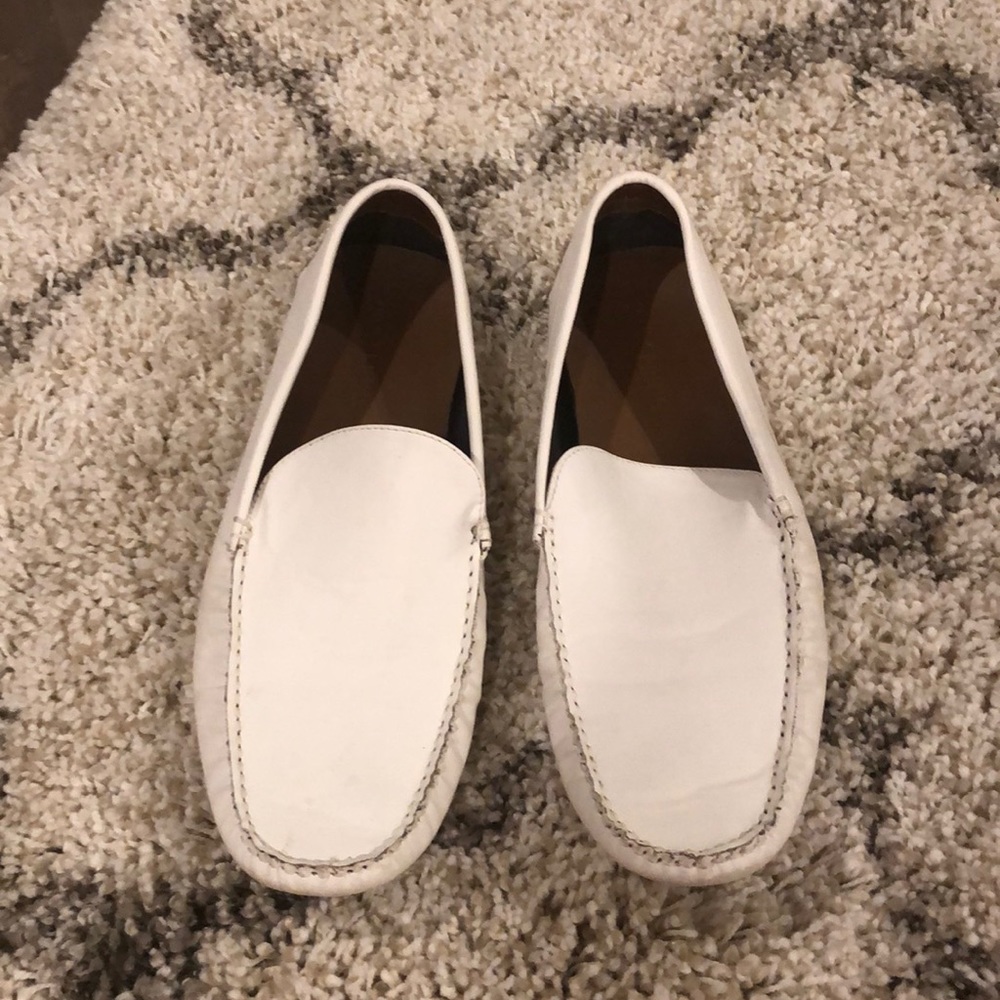 Call It Spring: White Mens Driving Loafer